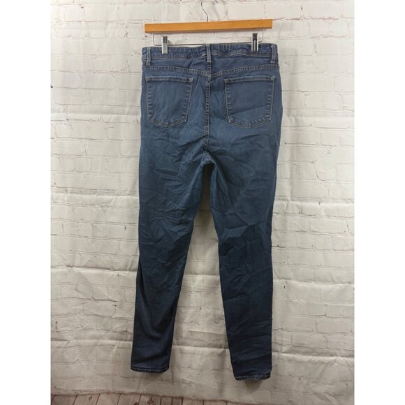 Time and Tru High Rise Jeggings Womens Size 14 Blue Casual Everyday Denim - Picture 2 of 4
